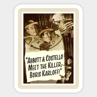 Abbott & Costello Meet The Killer Sticker